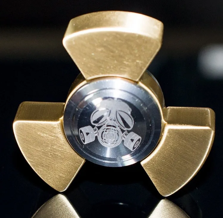 Ядерные боеголовки EDC ручной Спиннер палец Металлические Керамические подшипники для взрослых декомпрессионное сопротивление тревожные игрушки три-фиджет Спиннер