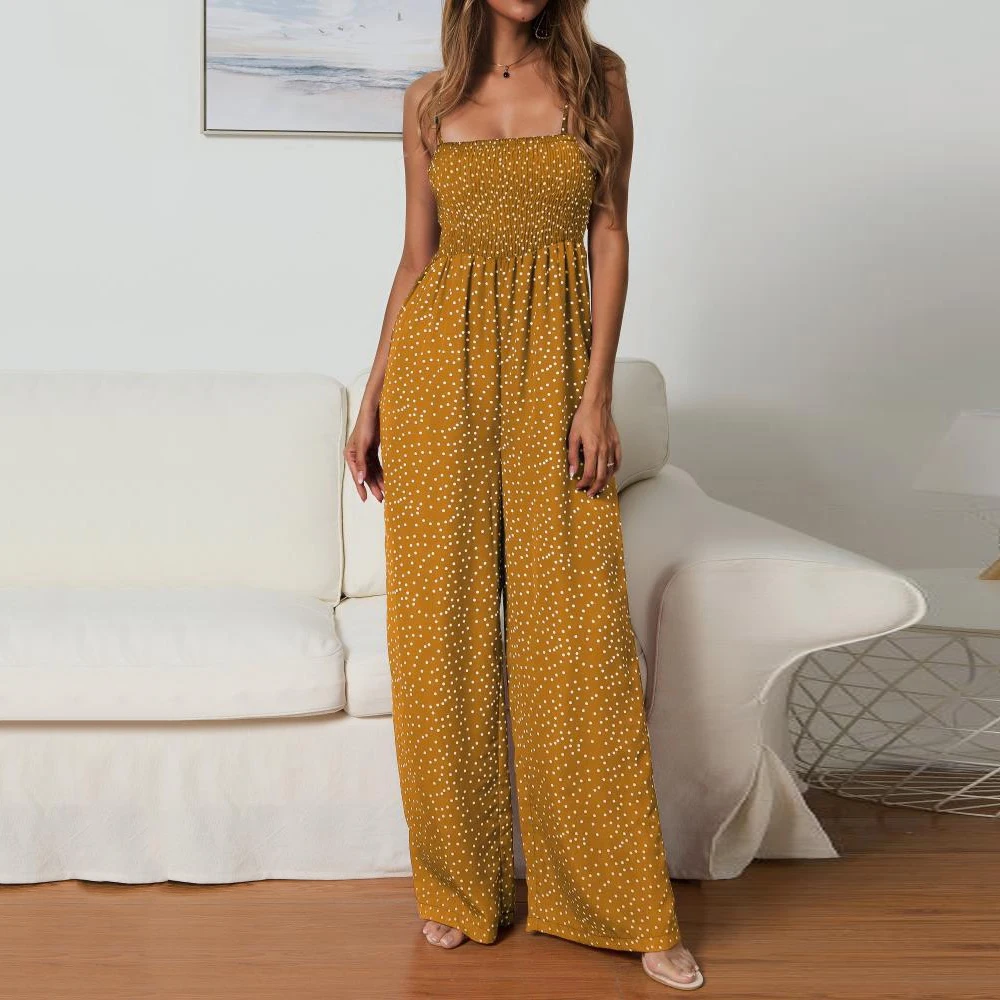 Летние женские комбинезоны Kenancy в горошек 4 цвета сексуальные эластичные без