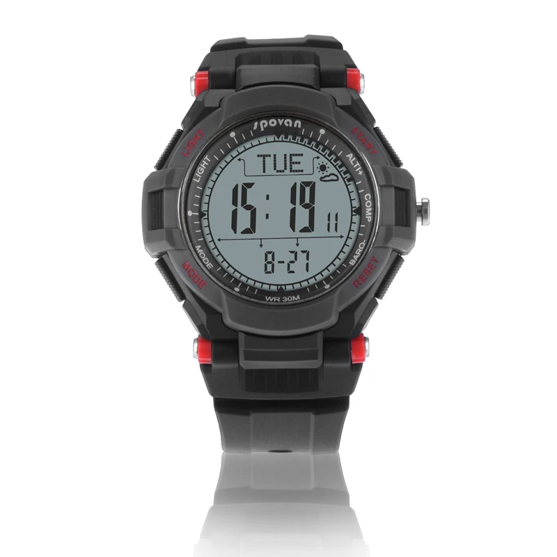 Spovan спортивные часы высотомер цифровой Мужская мода наручные восхождение компас