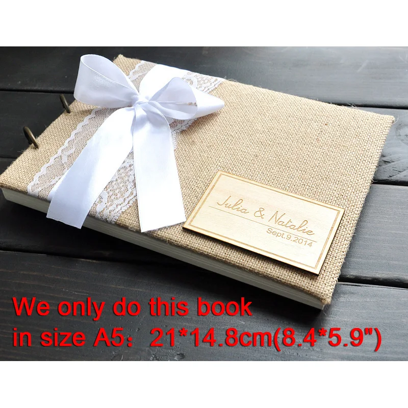 Персонализированная Свадебная Гостевая книга Свадебный гостевой альбом из