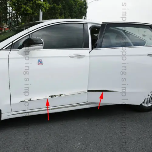 4X нержавеющая дверь корпус двери боковая формовочная Накладка для Ford Fusion Mondeo 13-15