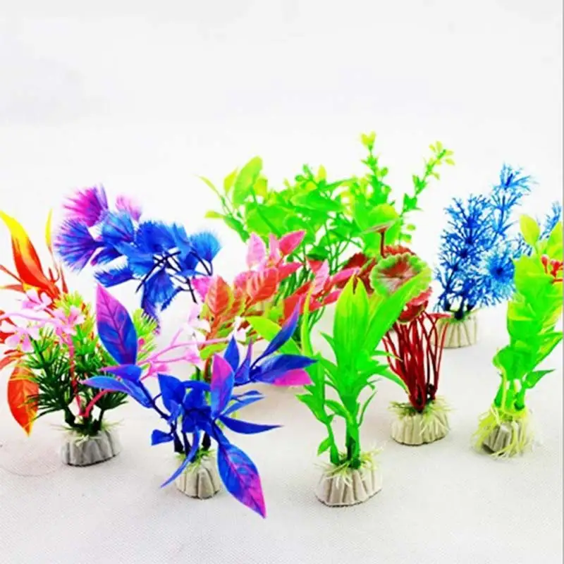 Искусственное украшение для аквариума искусственные растения имитация водной