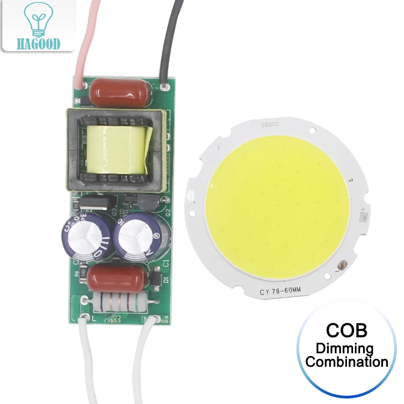 Светодиодный светильник COB 1 комплект с регулируемой яркостью + AC90 265V|led lamp bulb|lamp