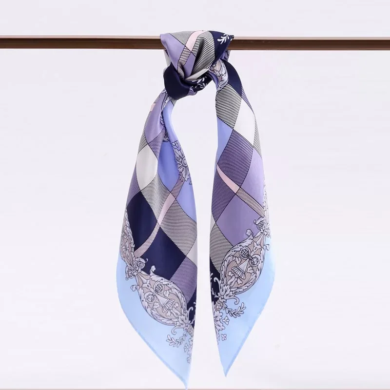 100% шелк 53*53 мини Размеры леди Neckscarf площади шеи шарф Элитный бренд чистого шелка
