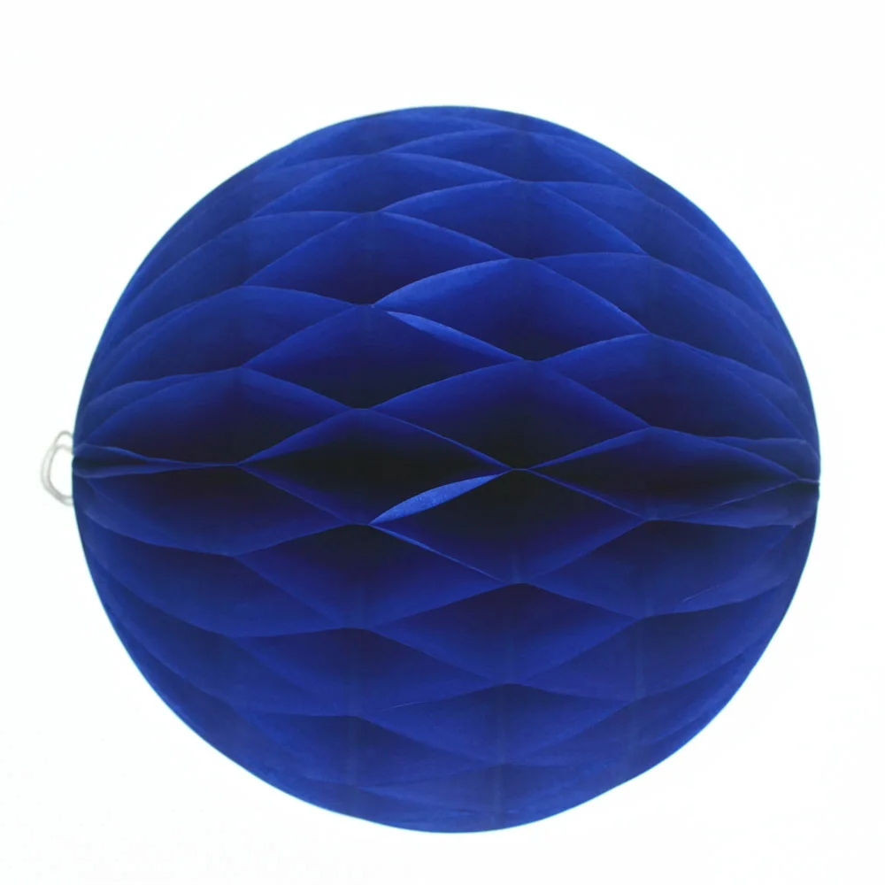 10 dark blue Китайский год украшения фонарь лампион соты шар китайский фонарь Свадьба День Рождения украшения китайские бумажные лампы - Цвет: 10 dark blue