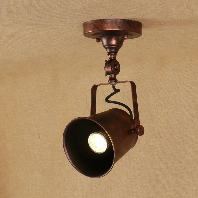 Северная Европа Ретро Лофт Промышленные регулируемые красочные потолочные