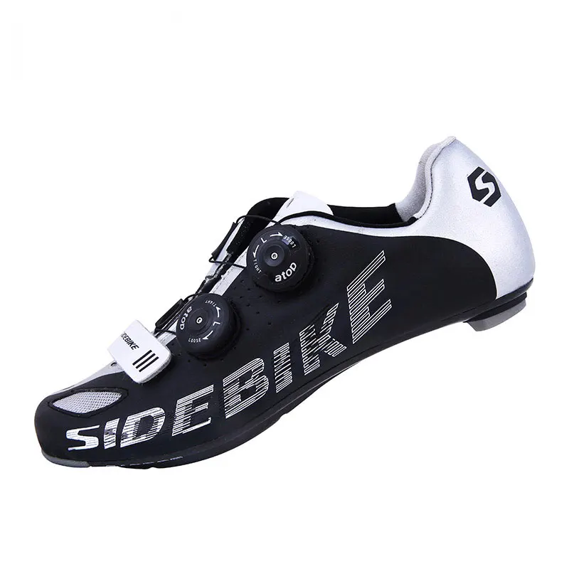 Sidebike/Новинка Мужская обувь для шоссейного велосипеда с углеродистой подошвой