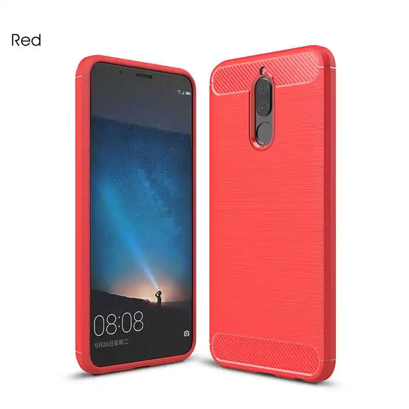 Модный противоударный мягкий силиконовый чехол Mokoemi 5," для huawei Nova 2i, чехол для huawei Nova 2i, чехол для телефона - Цвет: Red