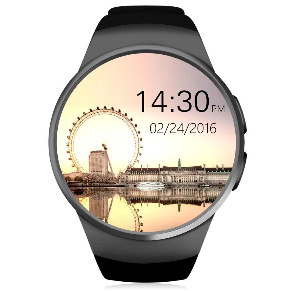KingWear KW18 2G смарт часы телефон MTK2502 Круглый циферблат ips Сенсорный экран анти