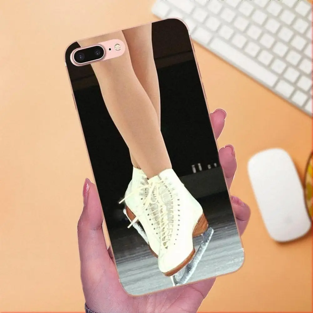 For Apple iPhone 4 4S 5 5C 5S SE 6 6S 7 8 Plus X XS Max XR TPU Cases Covers Ice Skating With Friend Sport | Мобильные телефоны и