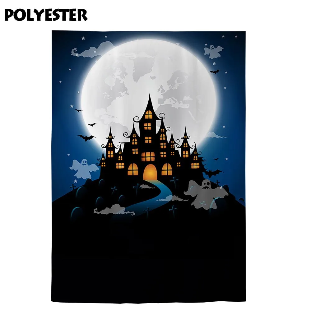 Фон для фотосъемки Allenjoy Хэллоуин вечеринка привидение замок с привидениями