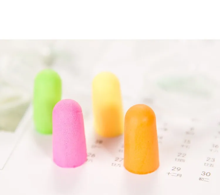10pcs/lot Noise earplugs sleep noise mute anti - snoring ear plugs learning to use reduction | Красота и здоровье