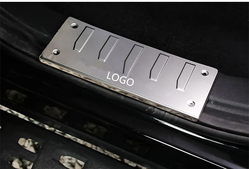 Blue LED Steel Door Sill Plate Scuff Cover Kick Step Trim Protector Molding For Ford Raptor F150 2017 AAA050 | Автомобили и