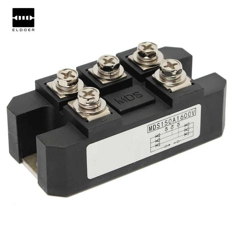 MDS150A трехфазный диодный мост выпрямитель 150A Amp 1600V медный 150 по Цельсию 80x40x33 мм