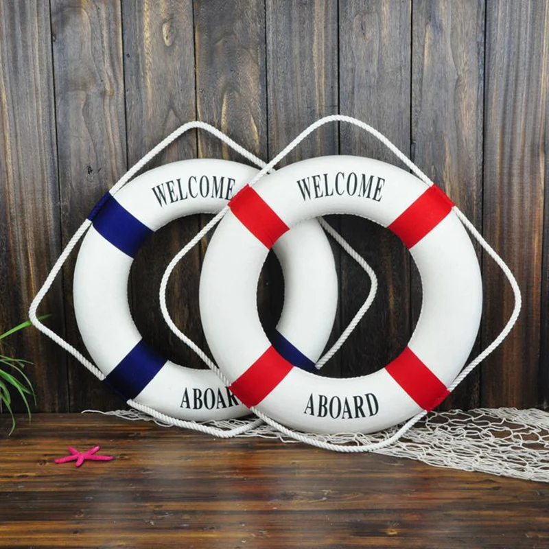 Спасательный круг в средиземноморском стиле хлопковый декоративный