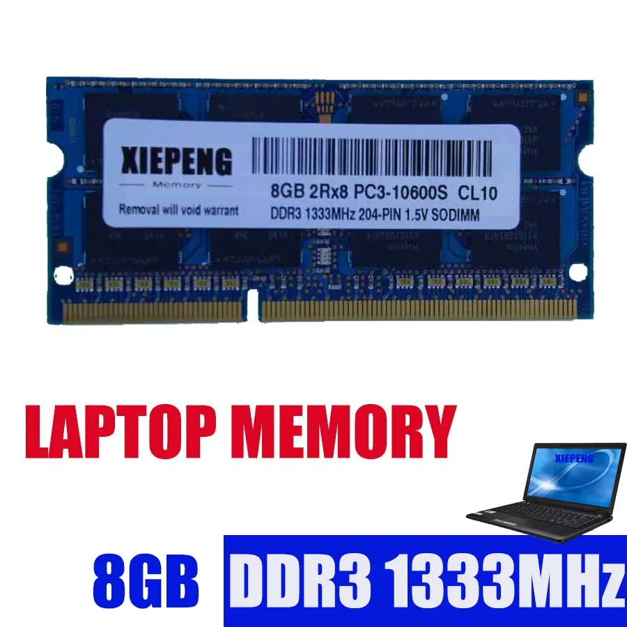 Память для ноутбука DDR3 4G 1333MHz pc3 10600 RAM 8GB 2Rx8 PC3 10600S MacBookPro 8 3 A1278 A1297 A1286 Notebook