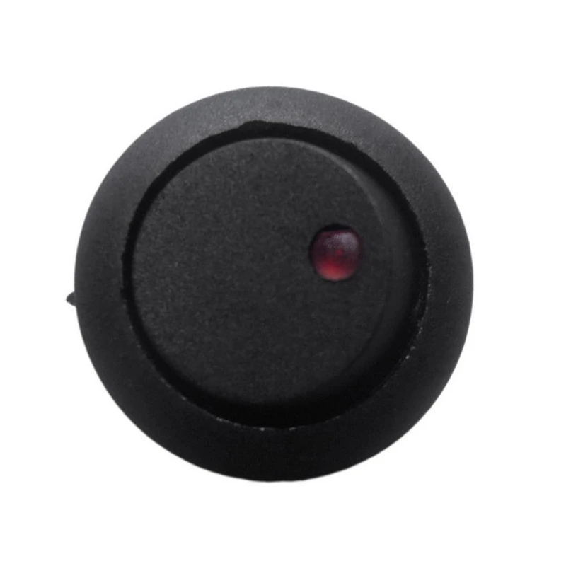 Автомобильный кнопочный переключатель VODOOL 12 В 3 булавки светодиодный SPST красный