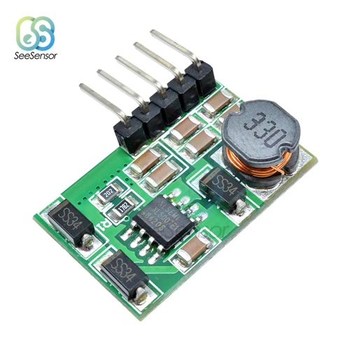 24V with pin 5 в 6 в 9 в 12 В 15 в 24 В положительный отрицательный двойной выход Источник питания DC повышающий преобразователь модуль АЦП ЦАП ЖК-источник питания - Цвет: 24V with pin