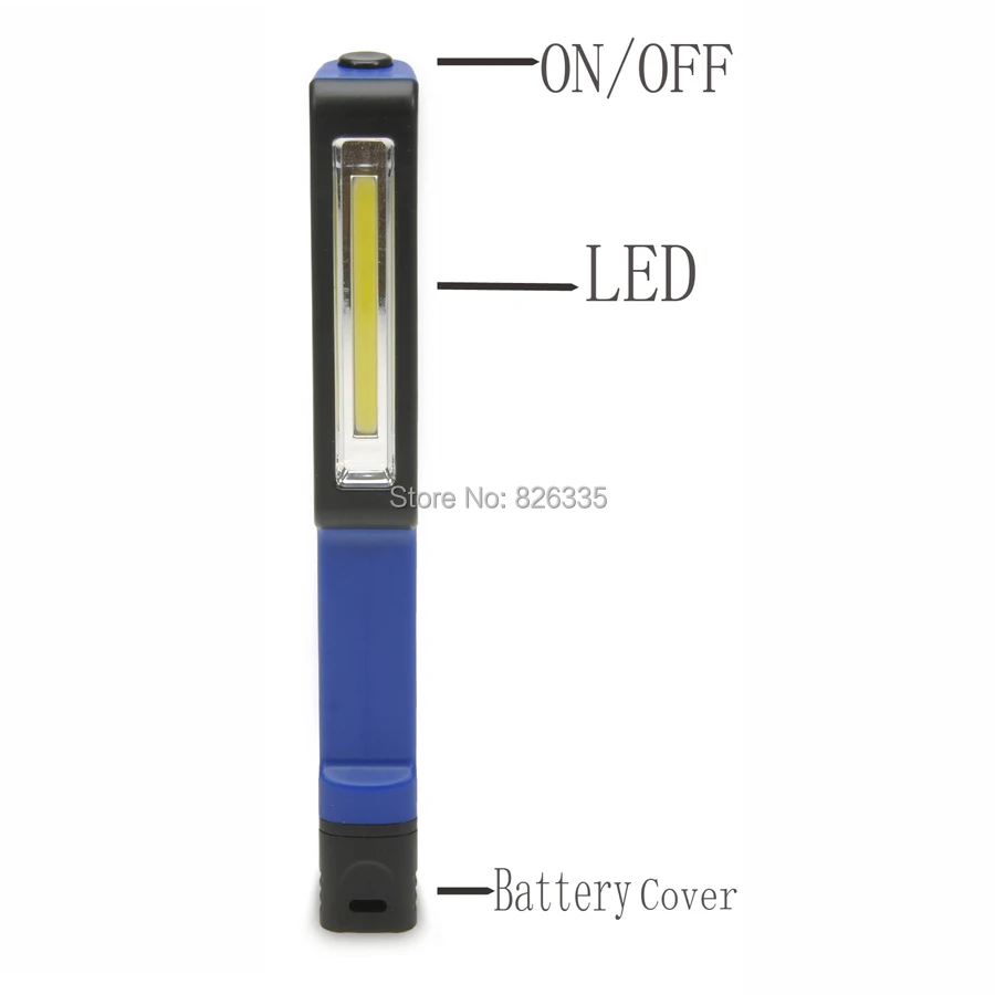 Многоцелевой Ручка Форма светодиодный фонарик яркий инспекции факел AAA Батарея