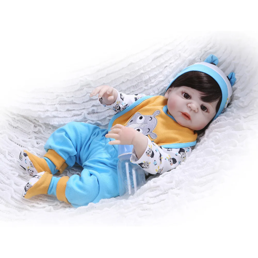 Кукла Bebe Reborn Nicery 22 дюйма 55 см жесткая силиконовая игрушка для мальчиков и девочек