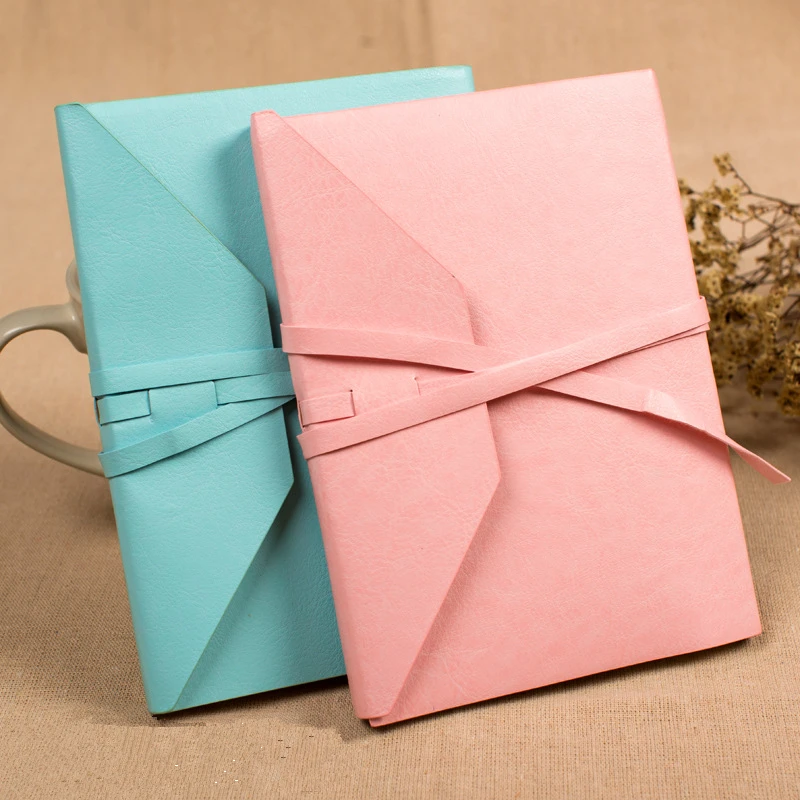 Классический винтажный офисный школьный кожаный бандажный блокнот в горошек с