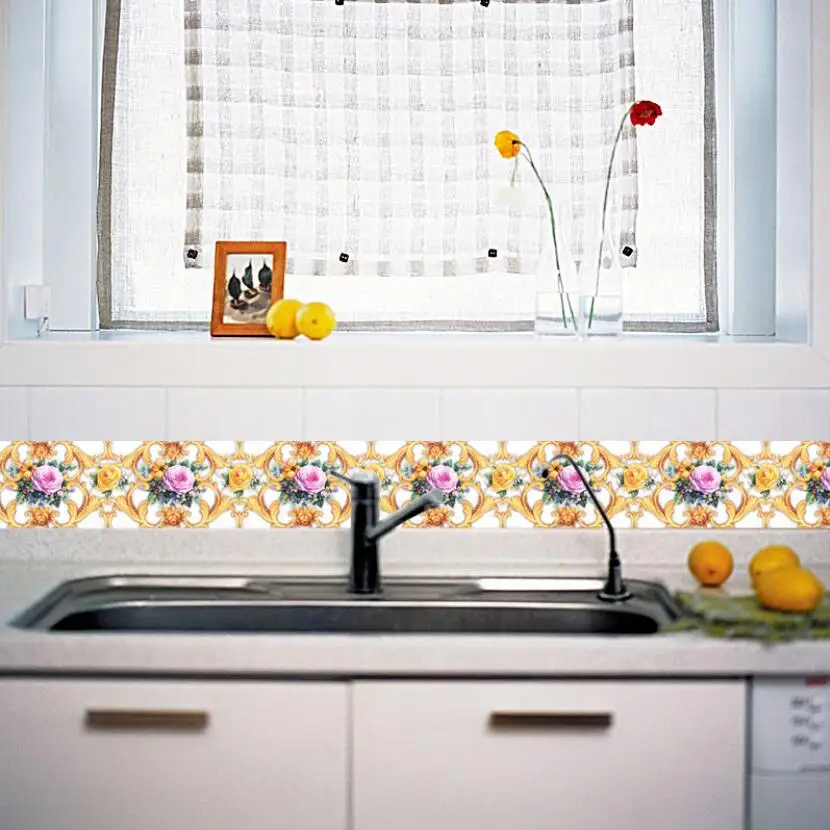 Самоклеящаяся Настенная Наклейка с цветами розы декоративная наклейка сделай