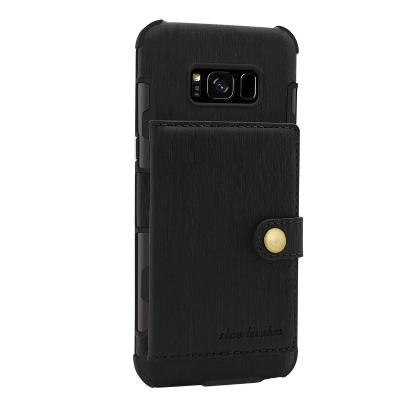 Матовый чехол FULAIKATE для Samsung Galaxy S8 с карманом карт матовый SM-G9500 Защитные чехлы