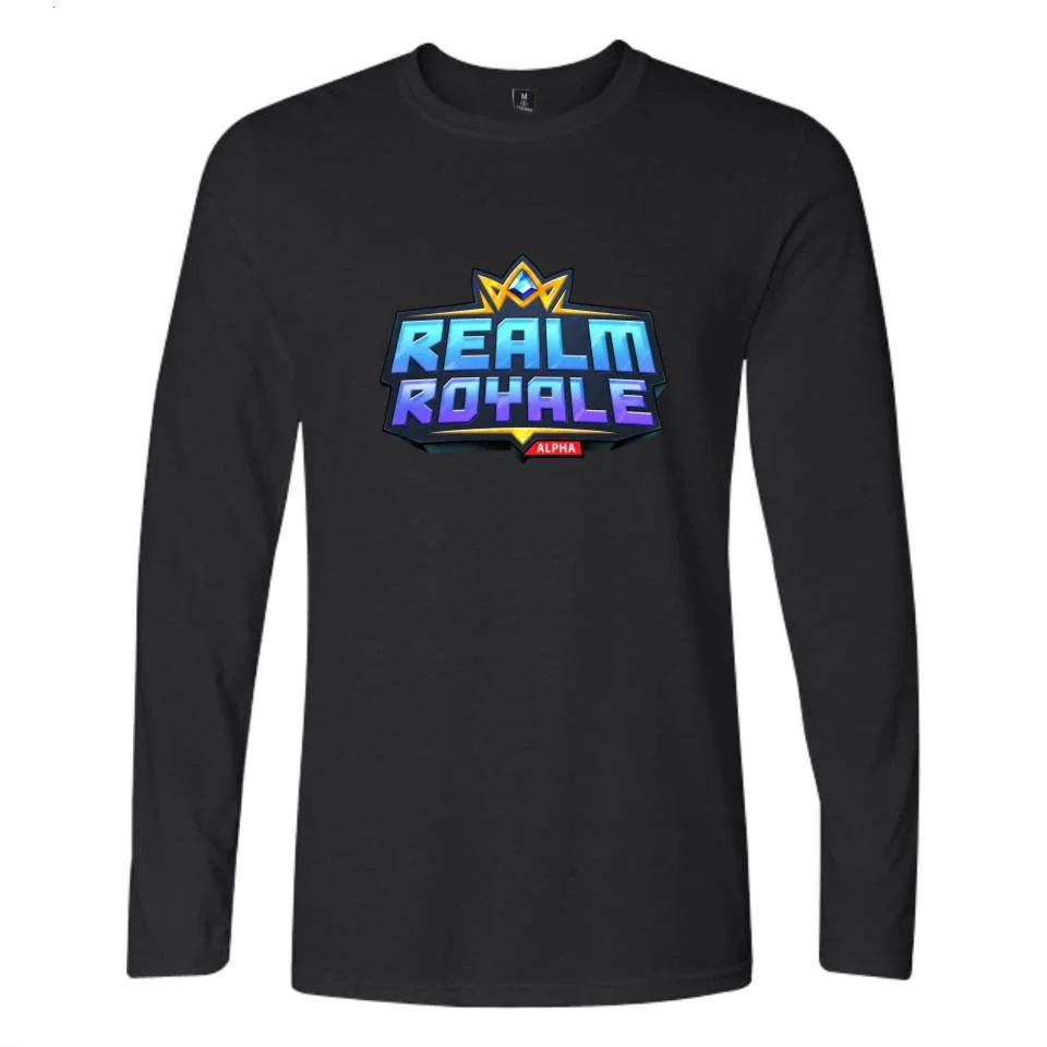 Женская футболка с длинным рукавом Realm Royale Весенняя Повседневная хлопковая