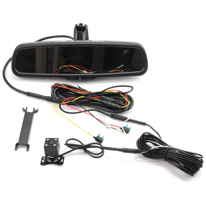

HD1080P 5" Special Car DVR Mirror Monitor With Original Bracket, Anti Glare Auto Dimming Rearview Mirror Parking Monitor