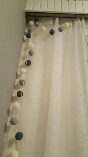 20 шт./компл. серые тона ватным тампоном патио вечерние светодиодная гирлянда