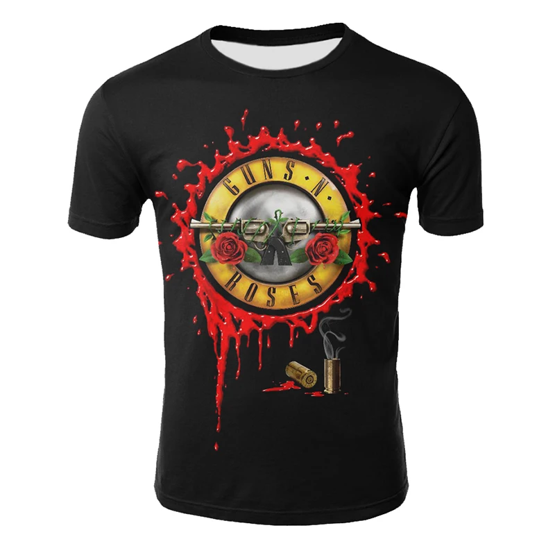 Roses And guns футболка для мужчин/женщин крутая 3D футболка с короткими рукавами для мужчин пистолеты N Roses Топ Распродажа одежды мужская футболка Прямая поставка