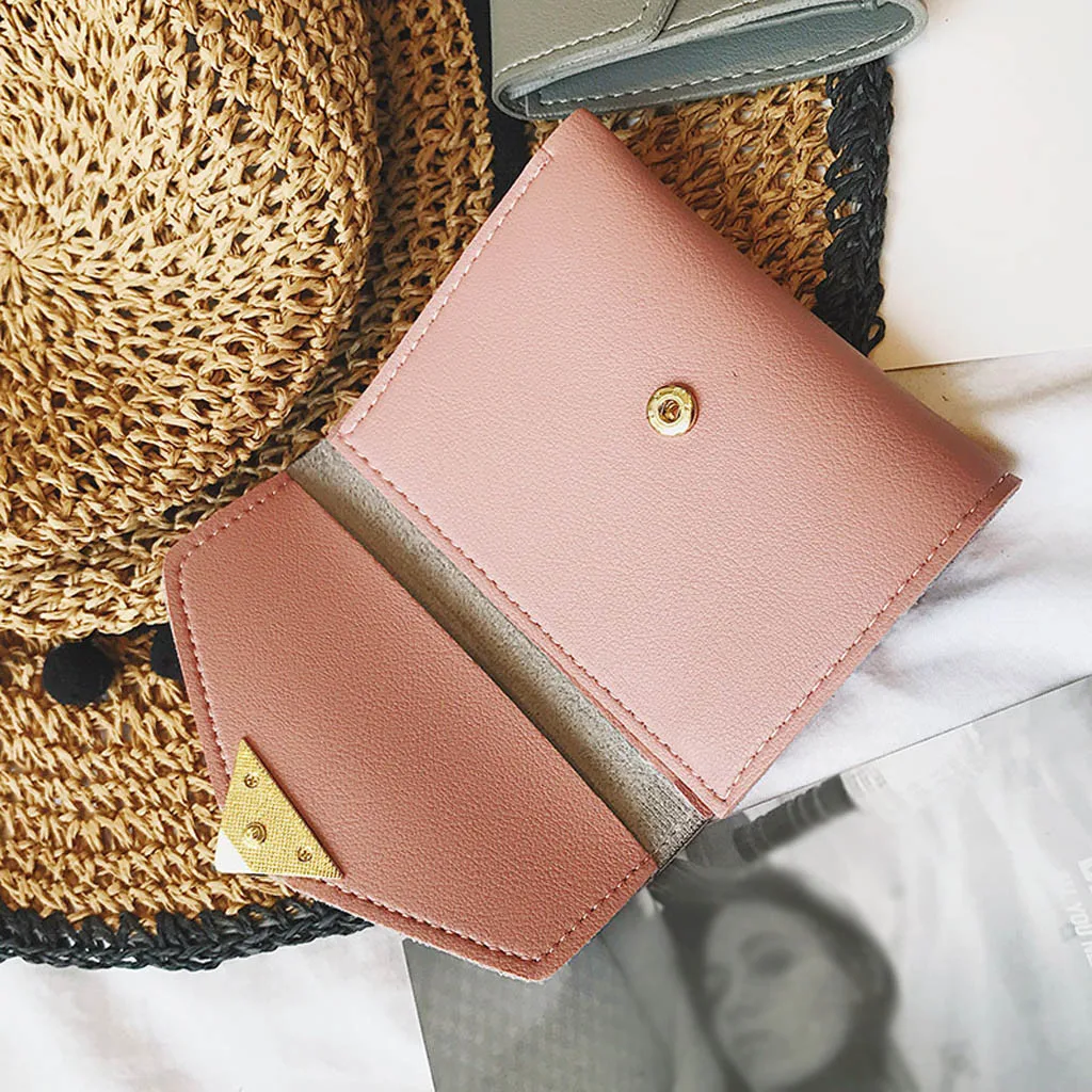 Женский кошелек на молнии для карт модная посылка с узором в виде сердечек