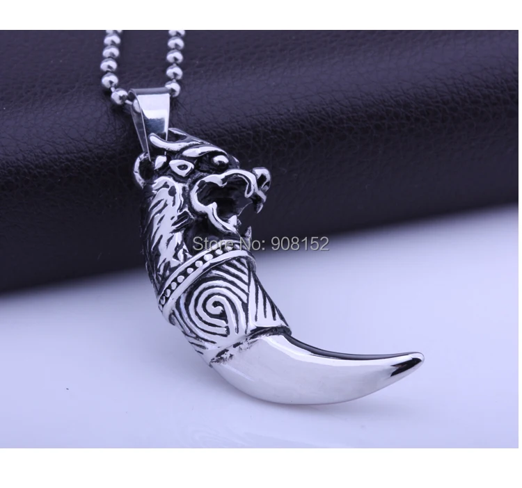 100% подлинный кулон из нержавеющей стали 316L с головой дракона льва ювелирные