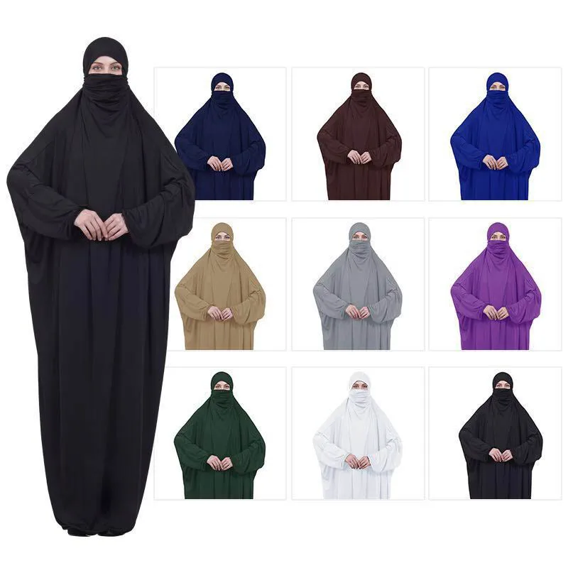 Мусульманское платье с рукавом летучая мышь, абайя, Дубай, хиджаб, мусульманский хиджаб, шарф, мусульманская одежда, платье для молитвы Рама...