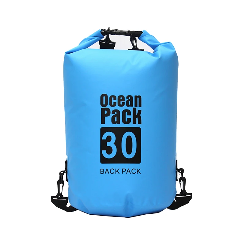 PVC Waterproof Dry Bag Diving Compression Storage Man Women Waterproof Swimming Rafting Trekking Bag PVC500D 15L 20L 30L