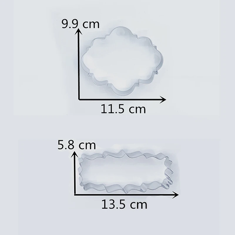 Набор для нарезки печенья KENIAO свадьбы 2 шт. резаки помадки сэндвича хлеба