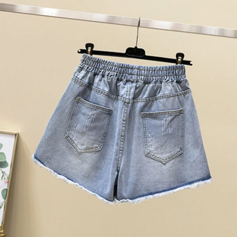 Новое поступление повседневные летние женские джинсовые шорты с высокой талией