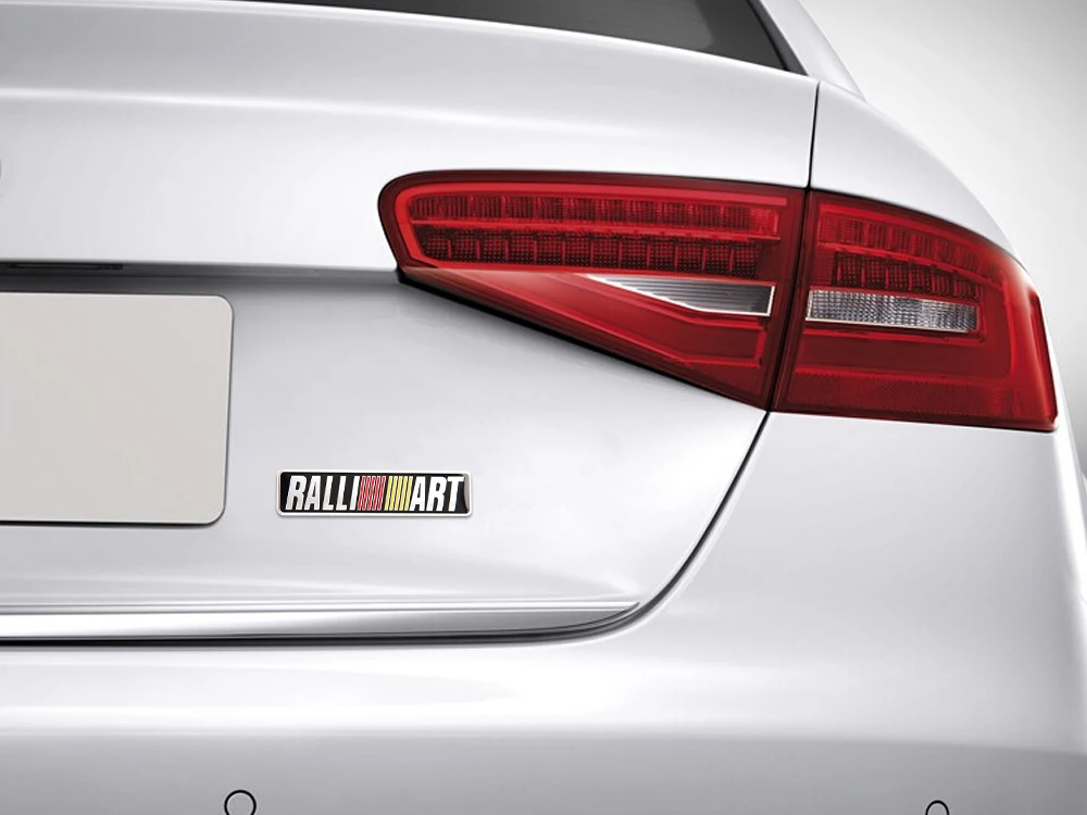 

12*2.6 cm 3D car stickers and decal Metal Emblem RALLIART Stickers for Car Refitting Stylish Emblem Decal Vinyl Auto Accessories