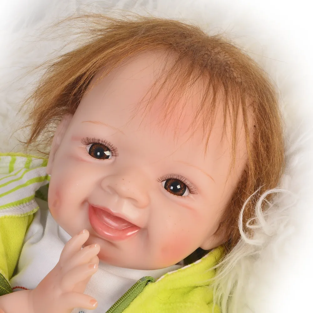 KEIUMI Lovely 22 дюймовая Кукла Reborn Baby ткань Реалистичная модная детская кукла