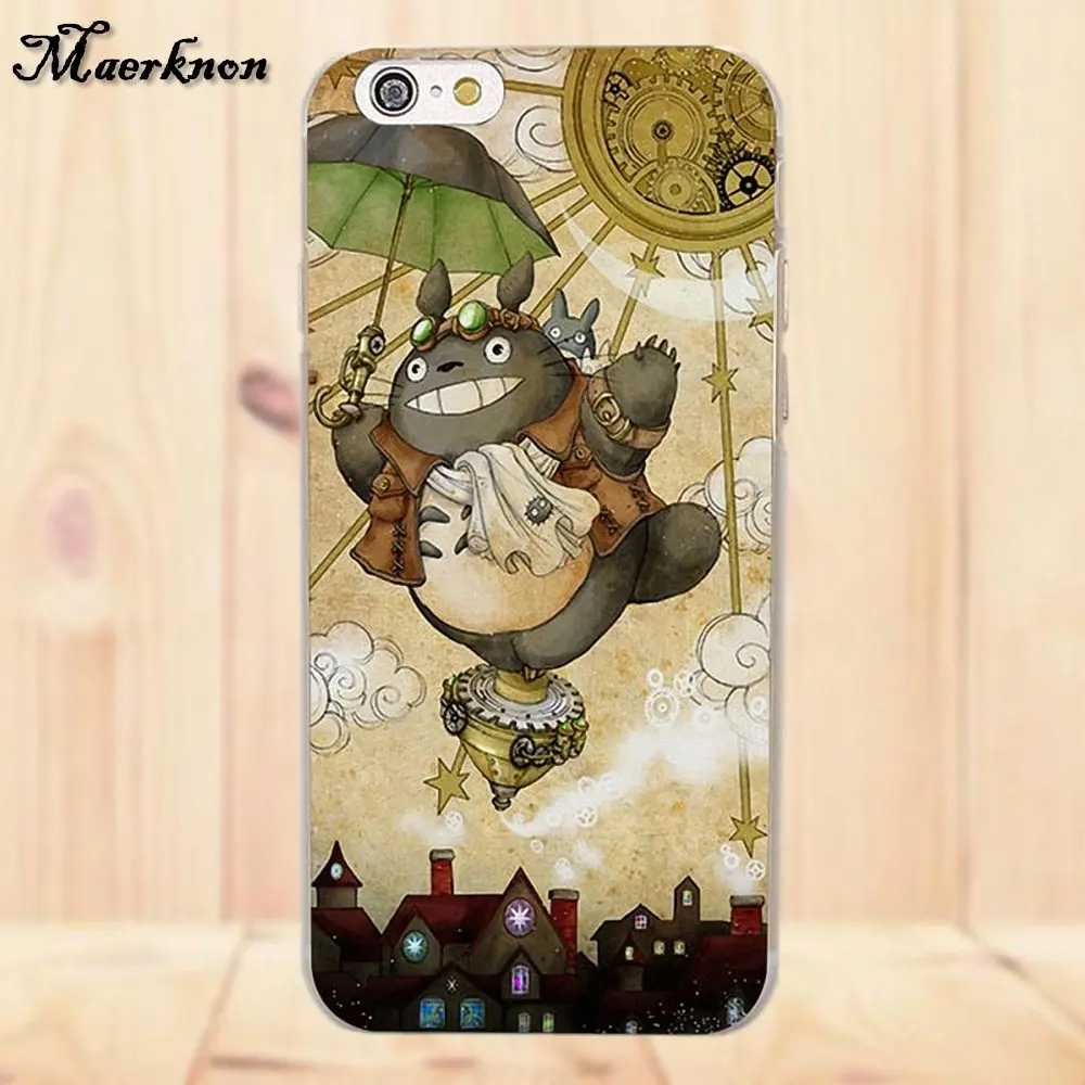 Для Huawei G7 G8 Honor 5A 5C 5X 6 6X 7 8 V8 Mate 9 P7 P8 P9 P10 Lite Plus TPU рисунок Тоторо Мононоке студия Ghibli