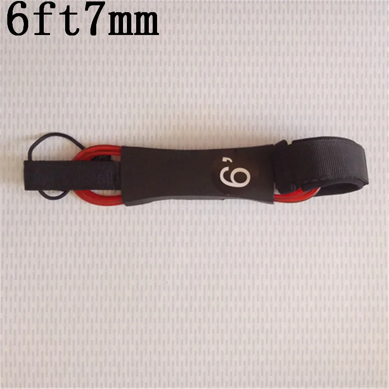 

2018 New surfboard leash 6ft 7mm Double swviels straight leash with Polyurethane Nylon Stainless steel