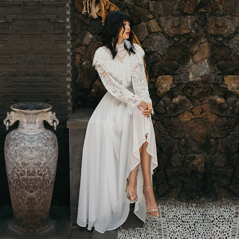 VERRAGEE women 2019 spring summer white lace dress Long maxi vintage Dress | Женская одежда