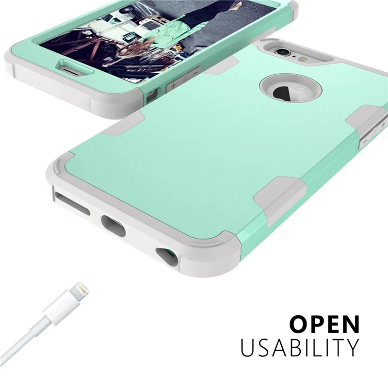 High Quality PC Bumper 360 Case For iPhone X XR XS MAX 6 6s 7 8 plus Phone Matte 3 in 1 Soft TPU Rugged Protect Cases A40 |
