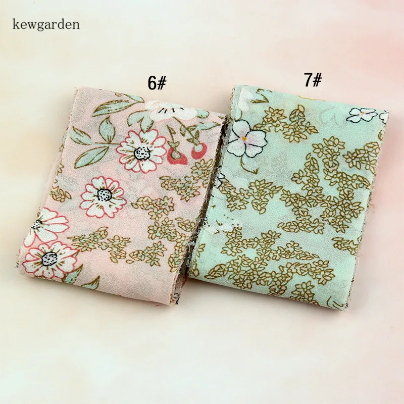 Kewgarden 6 см 2 5 &quotтканевый пояс летняя шифоновая ткань с цветами ленты вручную
