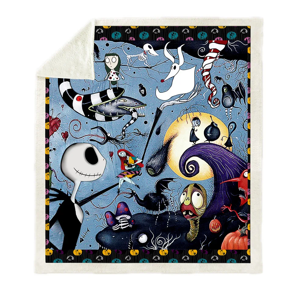 SOFTBATFY Fleece Throw Blanket Sofa Bedding Blankets Drop Ship | Дом и сад