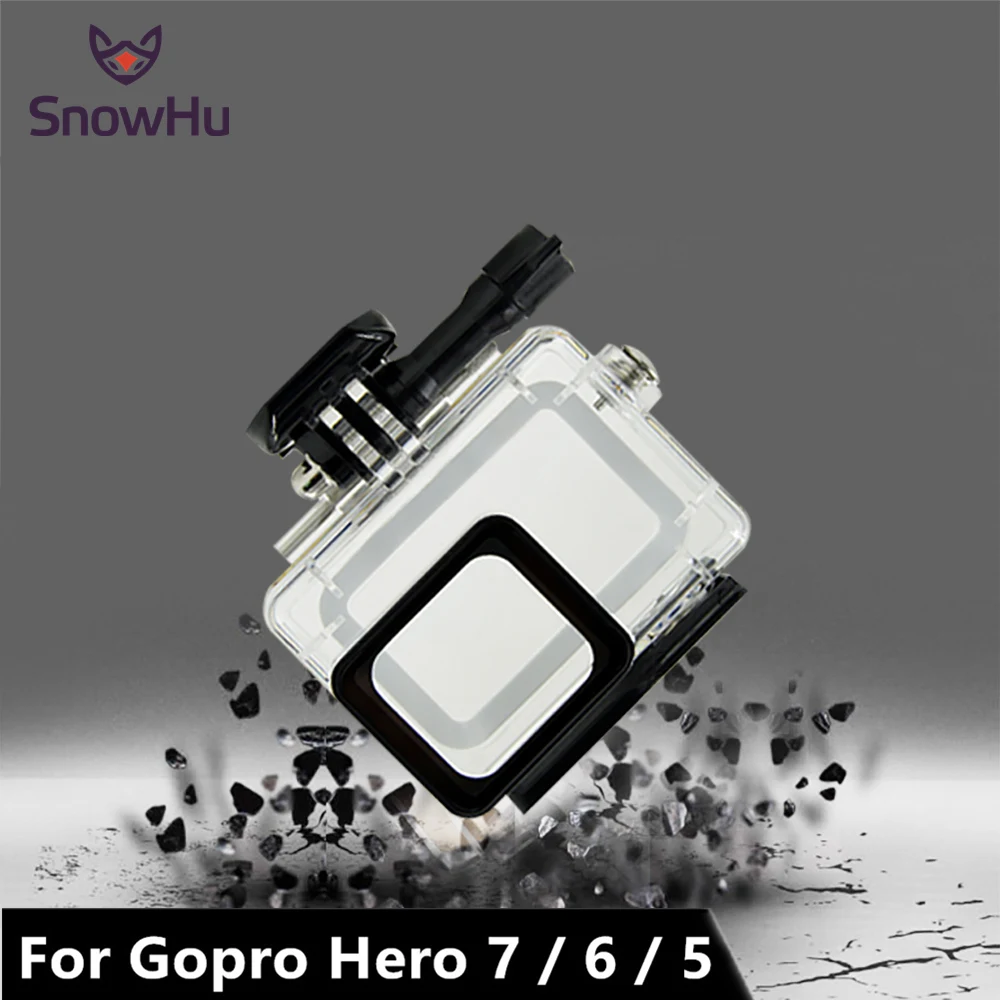 SnowHu для Gopro Hero 7 аксессуары водонепроницаемый защитный чехол дайвинга 45 м 6 5 CameraLD08