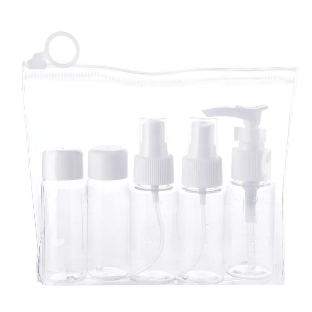 7 шт./компл. косметическая бутылка с распылителем для путешествий упаковка пустые