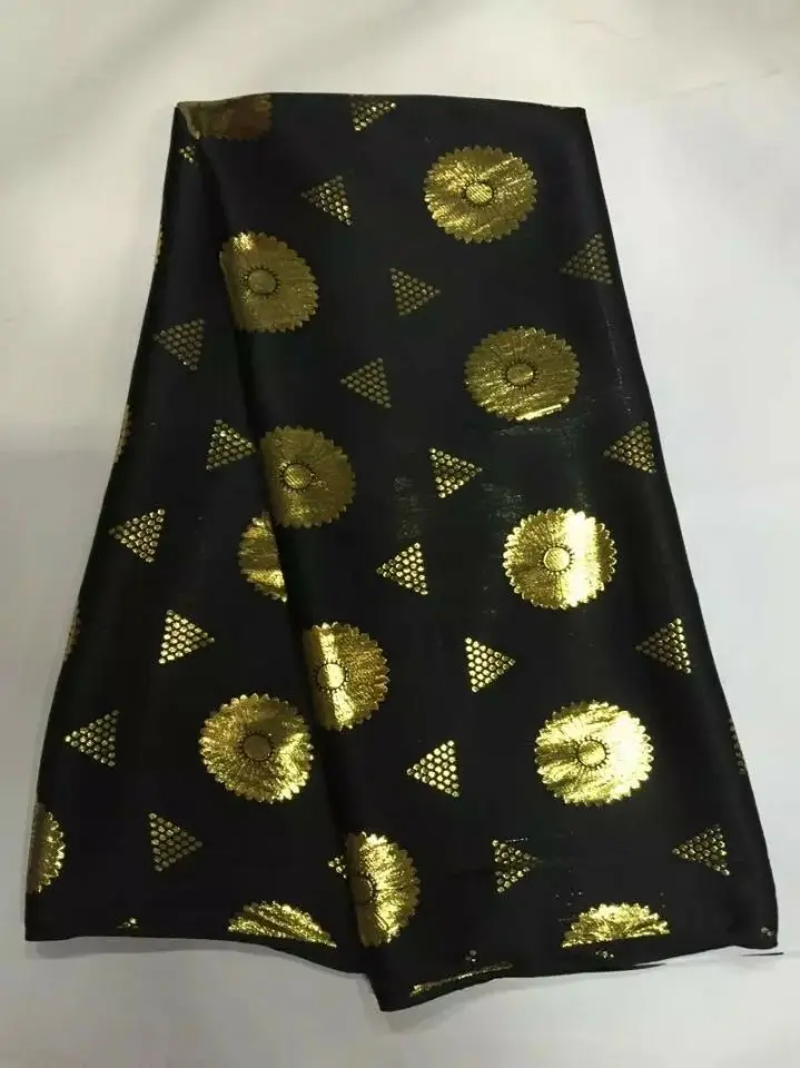 5 Y/pc Fashionable real gold silk lace embroidery african smooth and soft copper velvet fabric for dress JS2-1 | Дом и сад