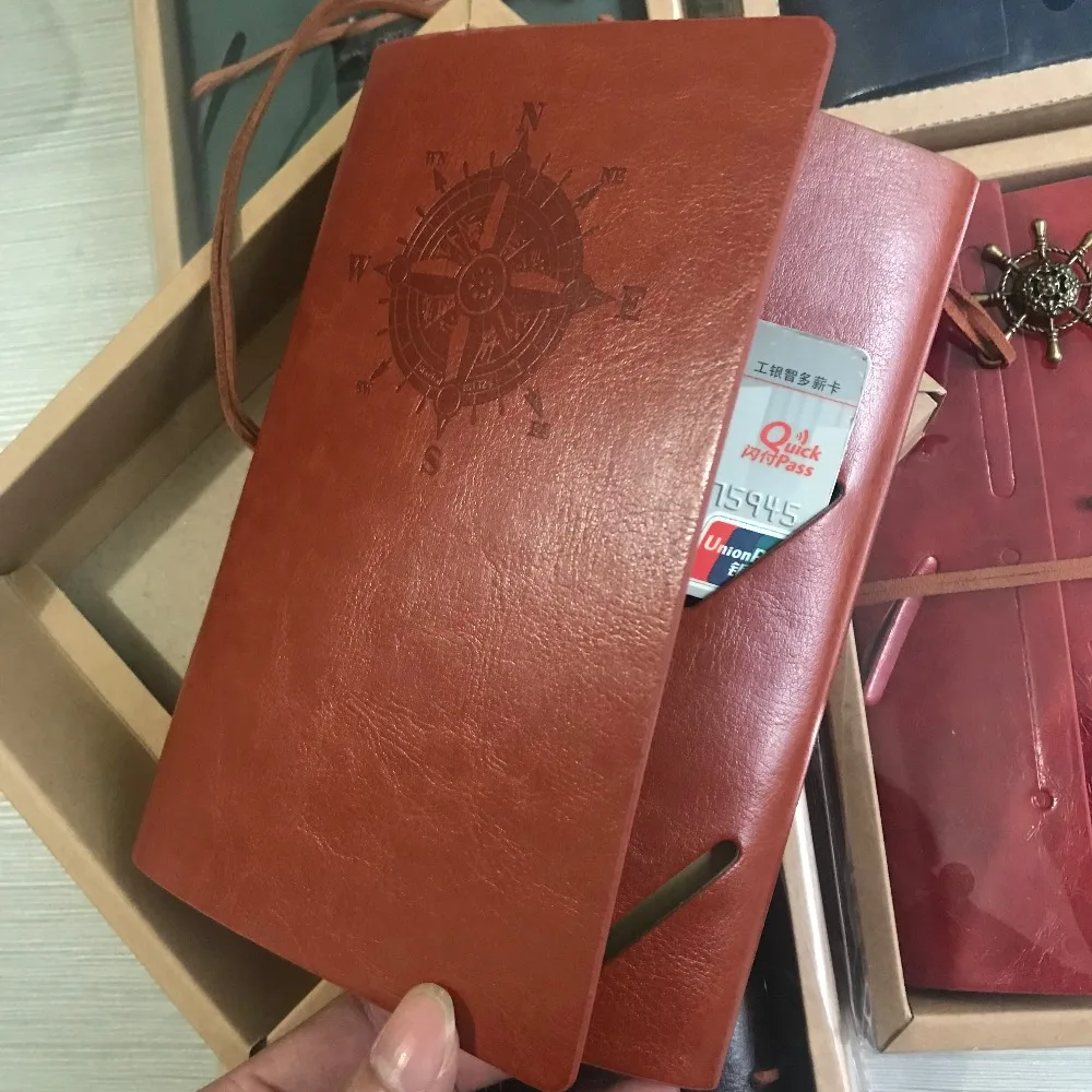 Пиратский дневник журнал путешествий; Записная книжка Ретро Якорь Обложка из искусственной кожи блокнот путешественник книга винтаж дневник пустой струны спираль