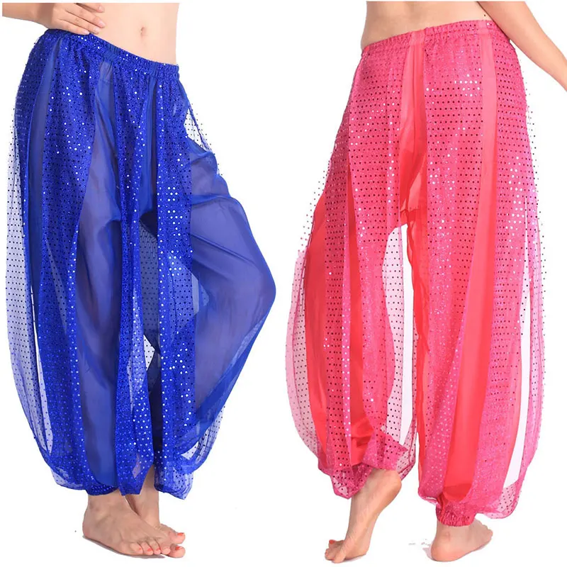 

Egypt Bollywood 6 Colors Shining Belly Dancing Skirts Swing Skirt Belly Dance Costumes Professional India Tribal Bellydance Pant